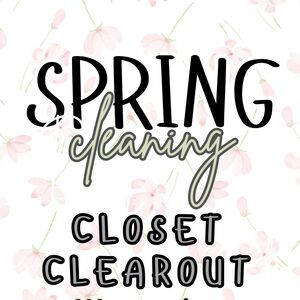 Spring Cleaning Closet Clearout Sign